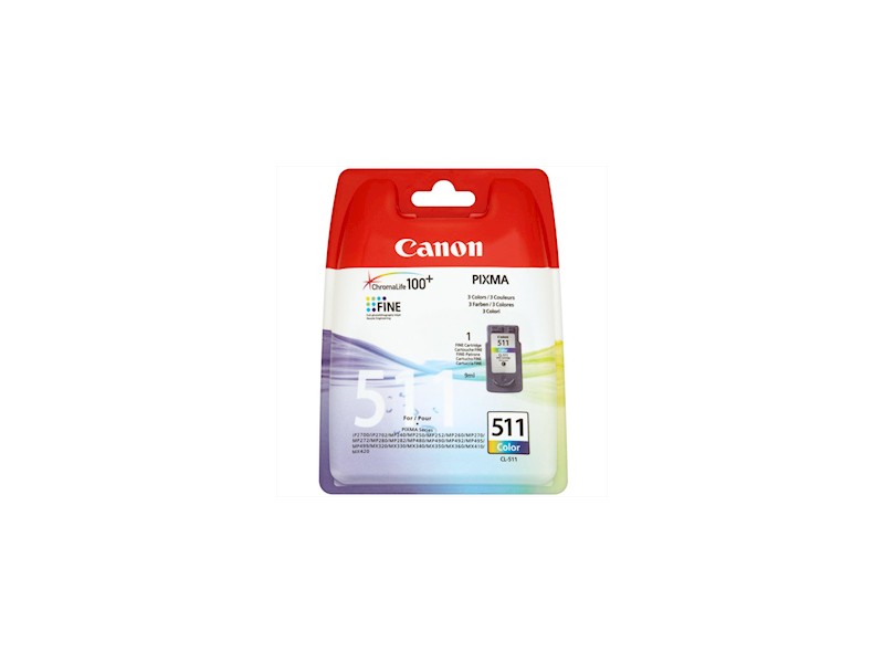 CANON CL-511 BLISTER C.INK COLORE 2972B010 9ML CHROMALIFE 100+ BLISTER