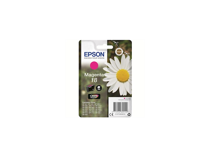 EPSON C13T18034022 C.INK T18034022 MAGENTA 18/MARGHERITA